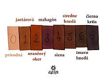 Kabelky - Kožená kabelka RADANA (mahagón, so svetlým vzorom) - 12929834_