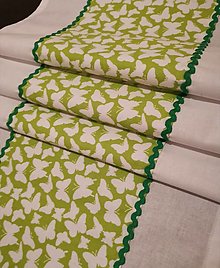 Úžitkový textil - Stredový obrus - Štóla zelená - 12929870_