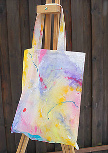 Nákupné tašky - Ručne maľovaná nákupná taška - 12928552_