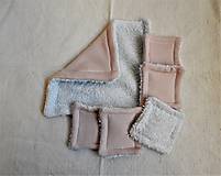 Úžitkový textil - Odličovacie tampóny 5ks+ uteráčik - 12927979_