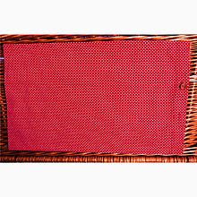 Úžitkový textil - FILKI návliečka na šupkový vankúš dĺžky 30 cm (mini biele bodky na červenej) - 12926493_