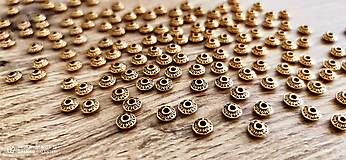 Korálky - Korálky 9x11 mm - Tibet - Antické zlaté - 12933558_