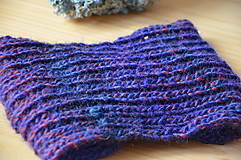 Čiapky, čelenky, klobúky - Čelenka turban melír (Modrá VÝPREDAJ) - 12933456_