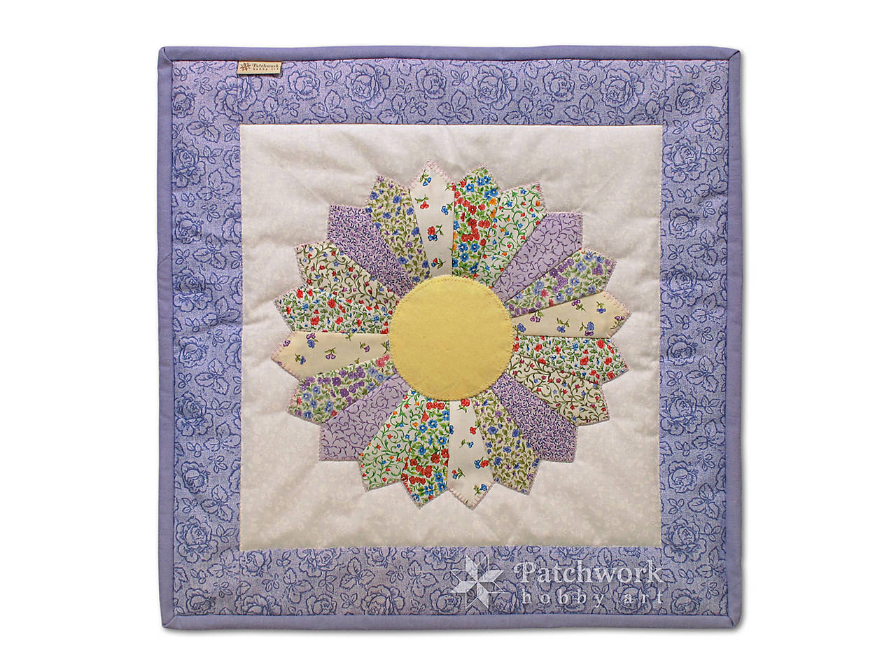 Obliečka na vankúš Drážďanský tanier fialový