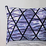 Úžitkový textil - Polštář modrý vzorovaný - 12938375_