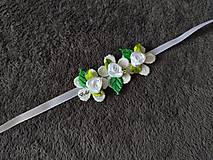 Náramky - Greenery kvetinové náramky pre svadobné družičky  (s jedným kvietkom) - 12937637_