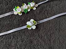 Náramky - Greenery kvetinové náramky pre svadobné družičky  (s jedným kvietkom) - 12937638_