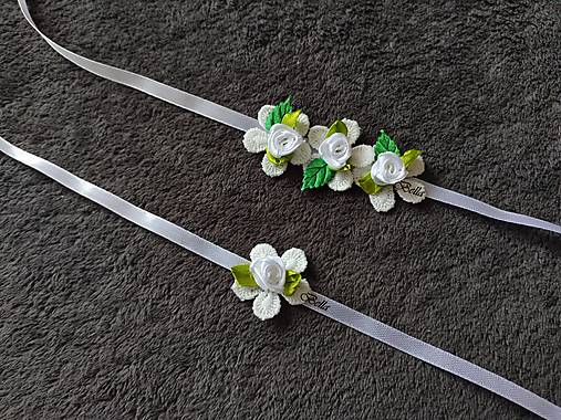Greenery kvetinové náramky pre svadobné družičky  (s jedným kvietkom)