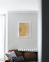 Grafika - Plagát so slnečnými lúčmi (40 × 50 cm) - 12940297_