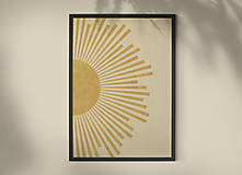 Grafika - Plagát so slnečnými lúčmi (40 × 50 cm) - 12940300_
