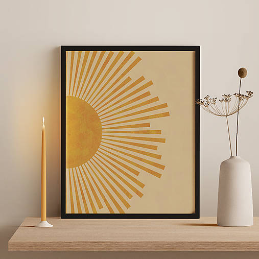 Plagát so slnečnými lúčmi (40 × 50 cm)
