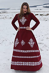 Šaty - Ručne maľované spoločenské šaty - 12936038_