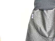 Detské oblečenie - Softshellky "grey&grey" (110 (4-5 r.) dl: 70cm) - 12943423_