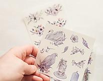 Papier - Set nálepiek "Botany Violet" (C.) - 12943339_