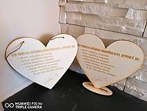 Tabuľky - Valentínske srdce pre manžela - 12945287_