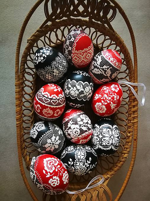 Dekorácie - Kraslica vyškrabávaná - 12948070_