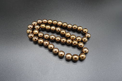 Minerály - Hematit 10mm (šnúra) / Výpredaj (3) - 12947447_