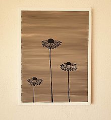 Obrazy - Echinacea s krémom - 12948925_