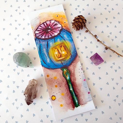 Domček v makovičke - knižná záložka