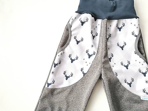 Softshellové nohavice "grey&deer"