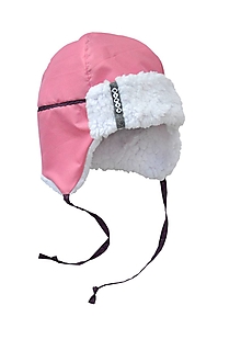 Detské čiapky - Zimná baranička -nepremokavá pink - 12955284_