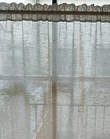 Úžitkový textil - Záclona 100% ľan - šitie na želanie - 12953859_
