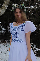 Šaty - Ručne maľované svadobné šaty - 12951170_