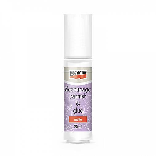 Farby-laky - Lepidlo s lakom na decoupage 20 ml -matné-super akcia - 12957131_