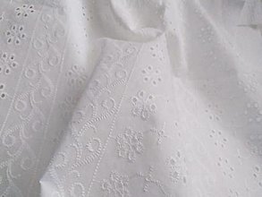 Textil - Madeira bavlnená (10cm) - biela - 12959071_