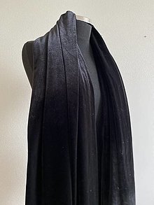 Šaty - Zamatové šaty  (Čierna) - 12958033_