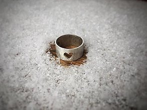 Prstene - Strieborný prsteň sebaLáska V. - 12956926_