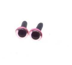 Galantéria - Mini očká 4mm - rúžová - 12958437_
