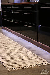 Úžitkový textil - Ručne tkaný koberec KOBERČEKY SLUŠŇÁK 125 cm šírka hnedý - 12961115_
