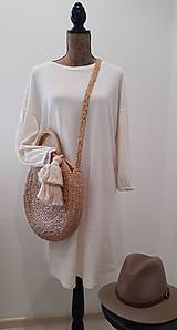 Šaty - Basic Undyed Hemp Jersey Jumper Dress - 12963903_