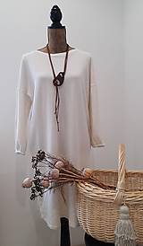 Šaty - Basic Undyed Hemp Jersey Jumper Dress - 12963918_