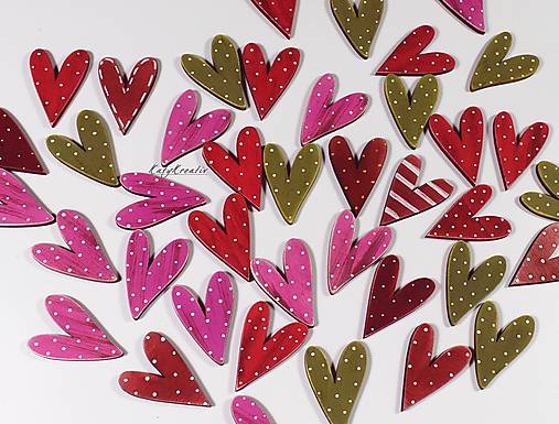 Darčeky pre svadobčanov - Srdiečka-magnety - 12965815_