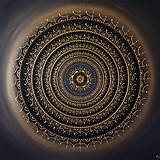 Obrazy - Mandala ÚSPECH A HOJNOSŤ (kvet šťastia) 100 x 100 - 12970347_