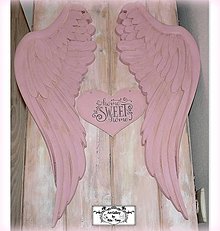 Dekorácie - Anjelské krídla "Pudrovo-ružové" - 12968941_
