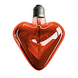 Iný materiál - LED žiarovka RED HEART, E27, 150lm, 5W, Teplá biela, stmievateľná - 12973589_