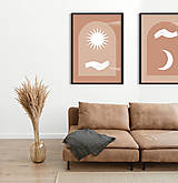 Grafika - Magický set plagátov so slnkom a mesiacom (A4 (2 ks)) - 12973207_