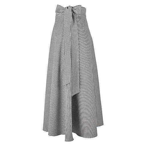 Sukne - EMILY - midi zavinovacia sukňa (G2 - šedé káro) - 12978146_