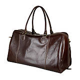 Veľké tašky - Kožená cestovná taška/kabela v tmavo hnedej farbe BIG  - 12976282_