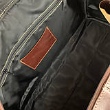 Veľké tašky - Kožená cestovná taška/kabela v tmavo hnedej farbe BIG  - 12976284_
