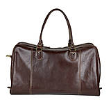 Veľké tašky - Kožená cestovná taška/kabela v tmavo hnedej farbe BIG  - 12976288_
