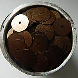 Flitre hladké 10mm bronzové kovový vzhľad