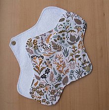 Úžitkový textil - Denná nepremokavá biobavlna (Kvety biele) - 12982105_