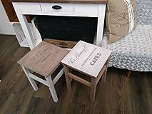 Nábytok - Vintage stolček - na mieru - 12984556_