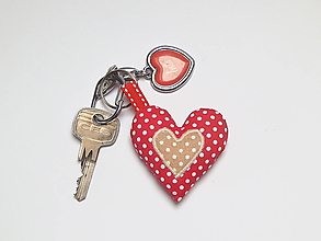 Kľúčenky - Prívesok na kľúče - Valentínka - 12982092_