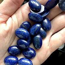 Minerály - Lapis Lazuli kabošon ovál / 18x13 mm - 12985957_