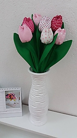 Dekorácie - Tulipány (ružová kombinácia) - 12987579_